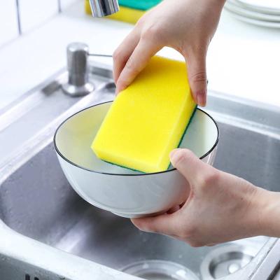 China Kitchen Sustainable Dish Cleaning Sponge Washable Scrub Scrubber Pad Wash Scrubber Sponges for sale