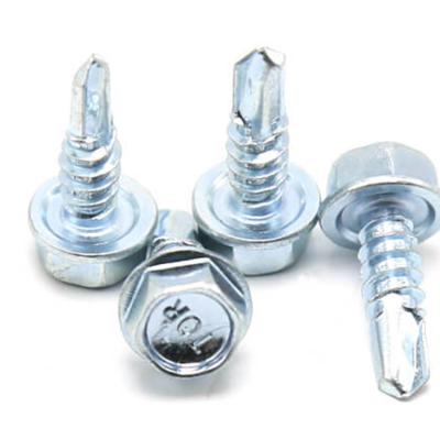 China Customize DIN7504K Cyclone Rated 1/4' Stainless Smalleig SDS Hex Head Capping Self Drill Screw for sale