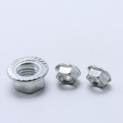 China Heavy industry high precision hex stainless m8x1.25 flange 12 point m8 nuts for sale