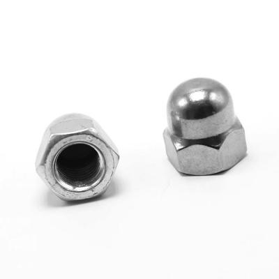 China Carbon Steel Stainless Steel Hex Domed Flat Cap/Bolt Nut Copper Thrust M2 Cap Nut Protection Cap for sale