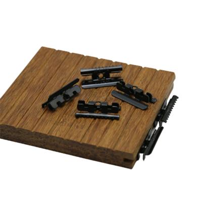 China OEM industrial wpc decking wood tie start plastic composite clips for decking for sale