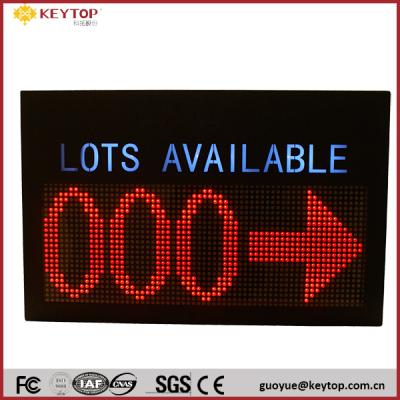 China interior & wired use ON KEY outdoor parking lot LED display on parking lot with guidance and counting function in brand competitive price for sale