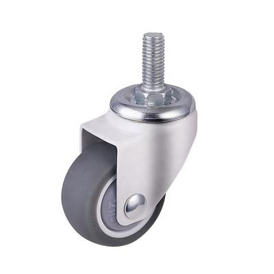 China swivel & SS Rigid Small Size Rubber Caster Wheels 1 Inch / 1-1/4 Inch / 1.5 Inch for sale