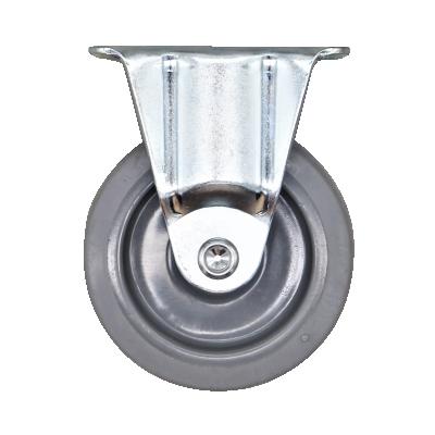 China swivel & Rigid SS Refrigerator Cooler Caster Plastic Wheel TPR 50 65 75 Mm for sale