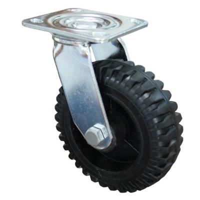 China swivel & 8 Inch Rigid Rubber Caster SS 6 Wheels All Terrain Caster for sale