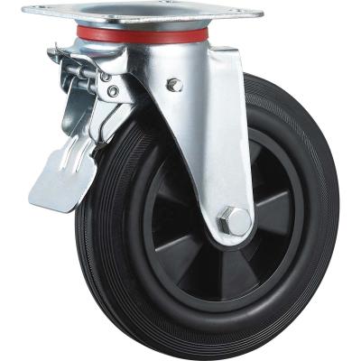 China PIVOT SS European Industrial Rubber Bins Wheel for sale