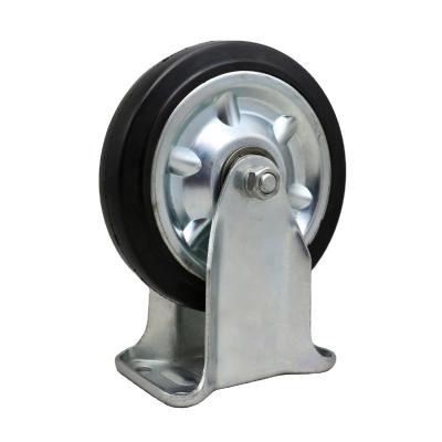 China PIVOT SS 6 Inch Japanese Caster Rubber Wheel For Heavy Duty Rigid Trolley Handle Luggage Caster for sale