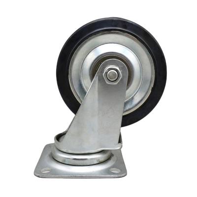 China PIVOT SS Rubber Heavy Duty Japanese Caster Wheel 5 Inch 125 Mm Swivel for sale