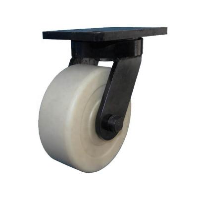 China Rigid SS 4 5 6 8 10 12 Inch 3 Ton Industrial Heavy Duty Nylon Caster Wheels for sale