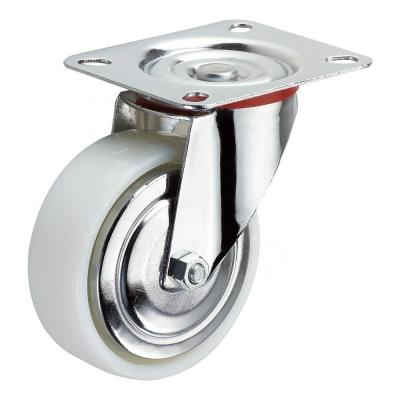 China swivel & Rigid SS 3 4 5 6 8 Inch Nylon Caster Wheels Plastic European Style for sale