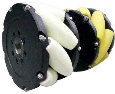 China All Steering SS Industrial AGV Mecanum Wheel For Robot Used On Forklift 12 Inch for sale