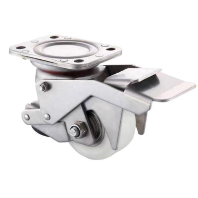 China PIVOT SS Leveling Caster Wheels Leveling Caster Stainless Steel With Nylon Wheel Tread for sale