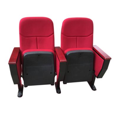 China Traditional Wholesale Pad Fabric Folding Seat Church Auditorium Chairs for sale