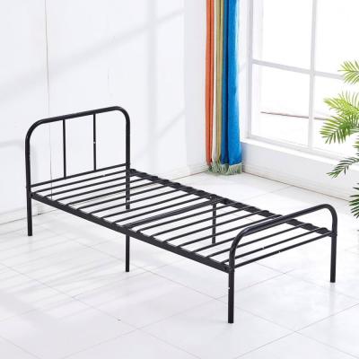 China Double bed (size) small family adjustable simple iron art single dormitory students for sale