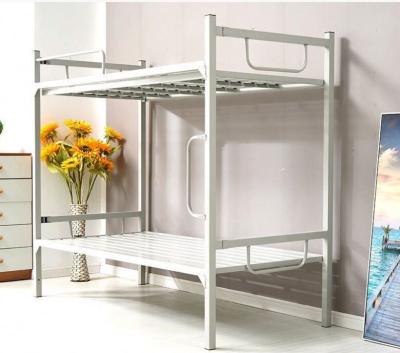 China Modern Folding Student Boarding Metal Double Bunk Bed Frame for sale