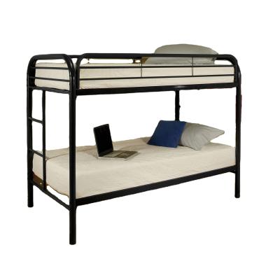 China KD structure twin above metal bunk bed kids metal bed school student twin bunk bed for sale