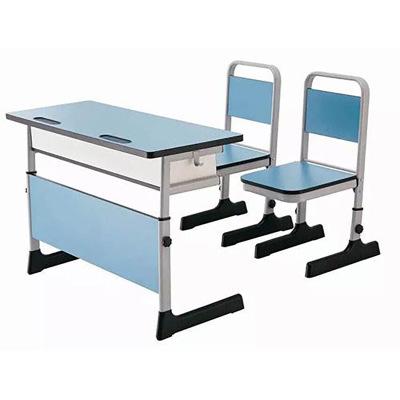 China Modern primary and secondary school student desks and chairs training course instruction class for sale