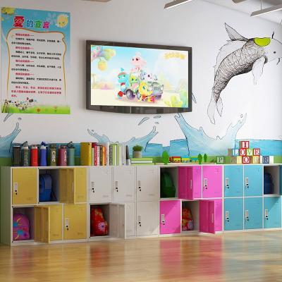 China Modern Schoolbag Cabinet Classroom Primary School Student Furniture Storage Cabinet With Low Lock Cabinet for sale