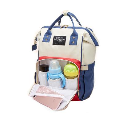 China 2021 New Design Anti-theft Baby Diaper Backpack Durable Bag With Large Capacity for sale