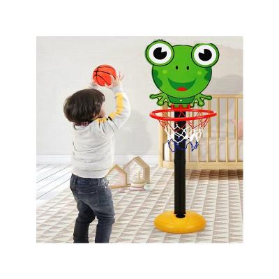 China PE Kids Toys Feature Indoor Sports Children Basketball Sight Rack Hoop Stand Can Lift Basketball Backboard for sale