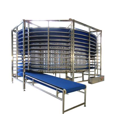 China bread croissant production line/bread cooling tower/spiral bread cooler factory maker for sale