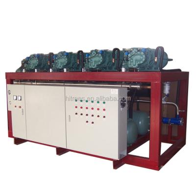 China food & Beverage Factory Large Scale Cold Room Condensing Unit With Many Compressor In Parallel for sale