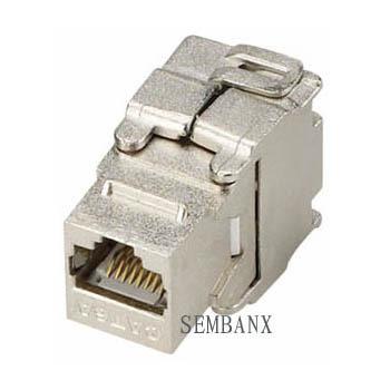 China 10GB CAT6A Keystone Jack Network Module SMB-KJ-C6A-020 for sale