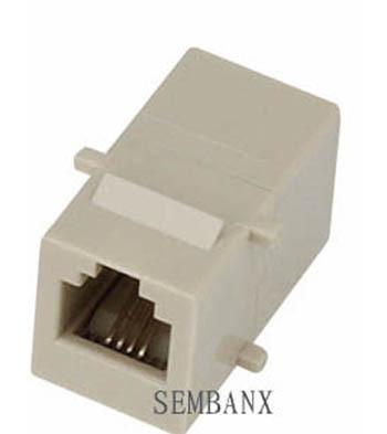 China Keystone RJ45 RJ11 Network Cable Integrated Coupler SMB-KJ-C3-031 for sale