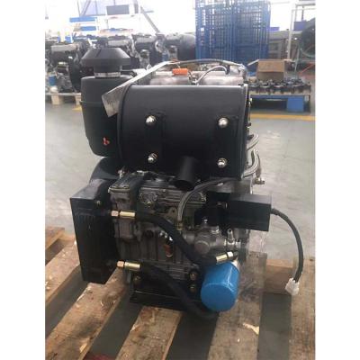 China Orthostichous Small Power Supply 292F Hollman Engine 25hp 27hp Engine Air-cooled Diesel Engine Double Cylinders for sale