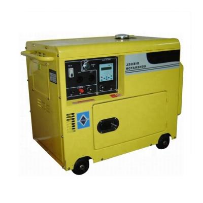 China Small 12Kw Yellow Double Cylinder Soundproof Portable Diesel Generator HD15000ST for sale