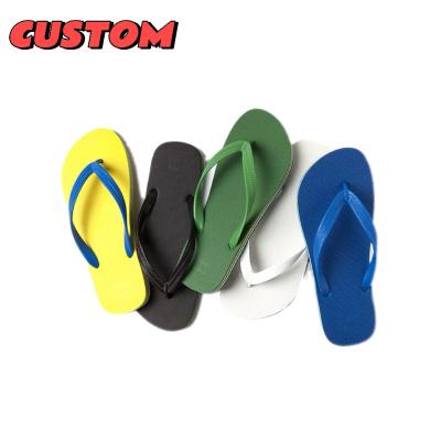 China Lightweight OEM Kids And Adult Flip Flops Slippers Sandals With Custom Logo , Beach Brand Customized Mens Flip Flops for sale