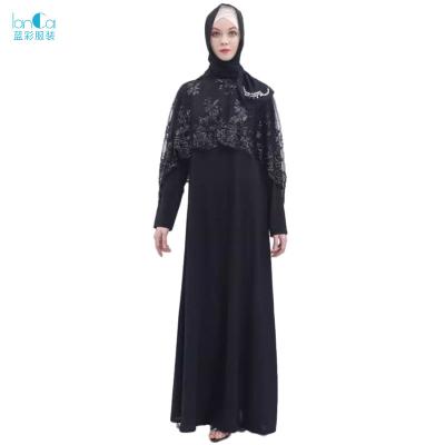 China 2022 Popular New Arrivals Chiffon Anti-Wrinkle Plain Long Set Wholesale Ladies Casual Two-Piece Women's Popular Muslim Dress for sale