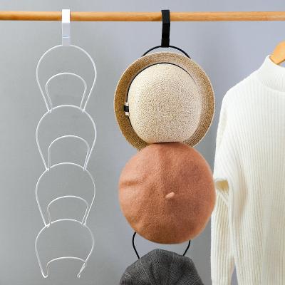 China Modern Simplicity Iron Hat Storage Wardrobe Bag Scarf Coat Hook Storage Rack Tidy Nail-free Towel Hanger for sale