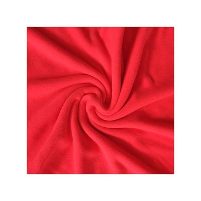 China Soft 100% Breathable High Quality Solid Fleece Polyester Fleece Fabric Fleece And Thick Single Side Fleece for sale