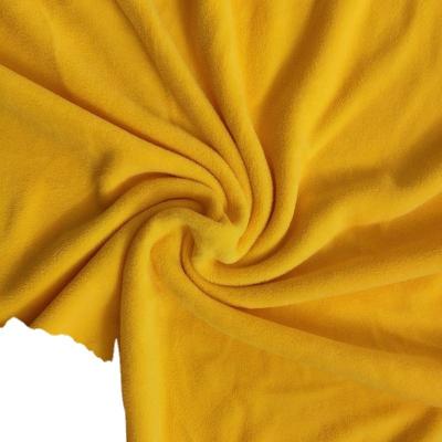 China Breathable Custom Colors Solid Plain Side Brushed Micro Fleece 100% Polyester 150/144 Plain Color Can Be Set Fleece Fabric for sale