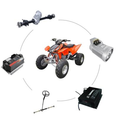 China Electric Car Vehicle Or Boat 3kW 48V Traction Motor ATV Rear Axle Differential Assembly With Reverse for sale