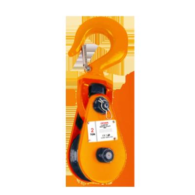 China Widely Used 8t 10t 15t 12t Plated Pulley Single Hook Lifting Pulley Block for sale