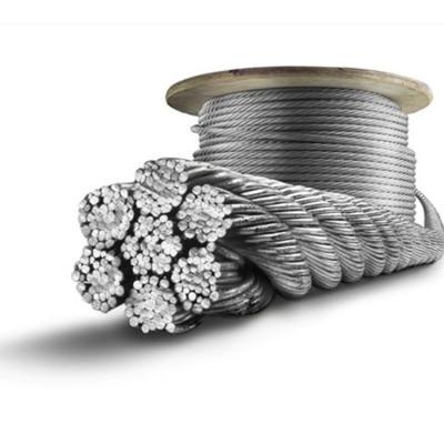 China Construction 3mm 7*7 10mm 19*7 galvanized steel wire rope price for sale