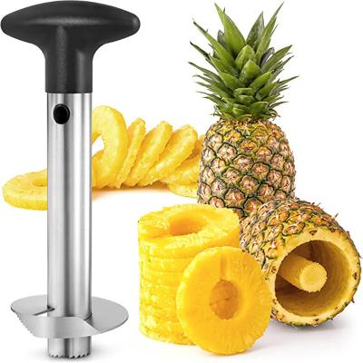 China Hot Selling Super Fast Viable Amazon Pineapple Hollow Puncher Hollow Puncher Fruit Stainless Steel Kitchen Instruments Cutter Pineapple Slicer Tool for sale