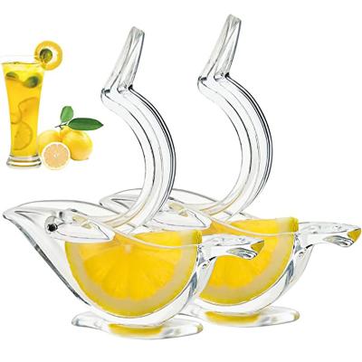 China Citrus Viable Manual Orange Squeezer Clip Lemon Fruit Transparent Juicer Easy To Clean Type Boat Squeezer Suitable For Bar Kitchen Tools for sale