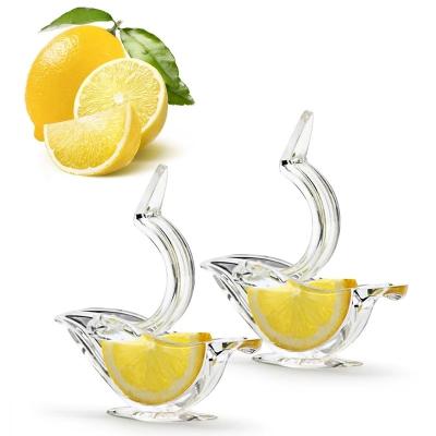 China Transparent Mini Manual Juicer Bird Shape Squeeze Home Fruit Squeezer Tool Sliding Kitchen Portable For Orange Lemon Manual Juicer for sale