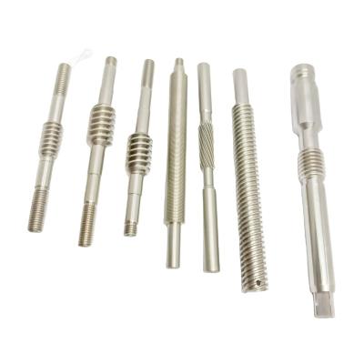 China Motorcycle CNC Custom Machining Of CNC Motor Gear Shaft With Machined Worm Pinion Shaft for sale