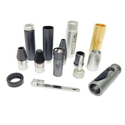 China Industrial Equipment Lathe Machining Parts Customized Aluminum Anodizing CNC Turning Pen Kits for sale