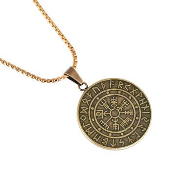 China Vintage Nordic Viking Amulet Pendant Religious Fashion Necklace For Men for sale