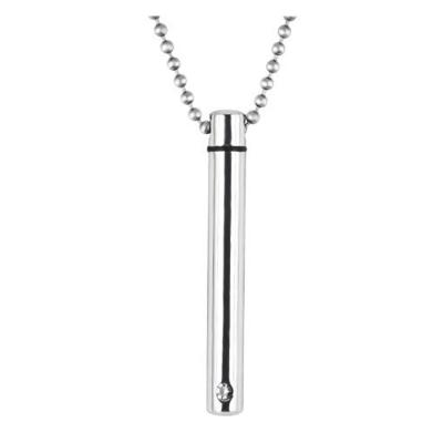 China Wholesale Custom Stainless Steel Perfume Bottle Ashes Cremation Necklace Pendant for sale