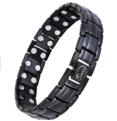 China Other Custom Anion Titanium Steel Health Energy Therapy Magnetic Bracelet for sale