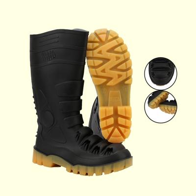 China Steel Toe Construction Skid Resistance Short Rain Boots Women China Made for sale