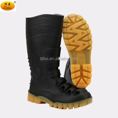 China Steel Toe Wholesale Industry Rain Boots PVC Steel Toe Gum Boots for sale