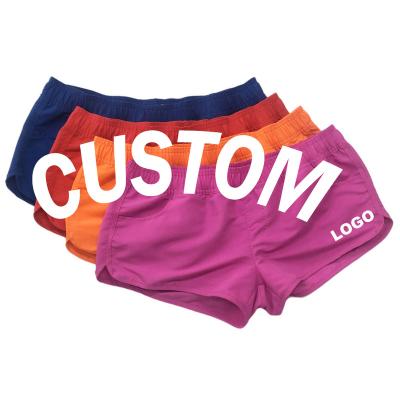 China QUICK DRY Custom Women Beach Shorts Women Swim Trunks Swimsuit Shorts Summer Sports Wears OEM Womens Shorts for sale