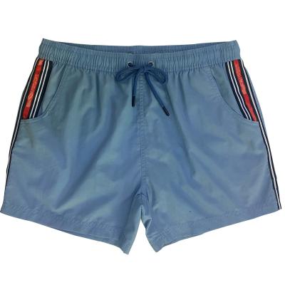 China OEM Quick Dry Men's Short Pants QUICK DRY Men's Short Pants Single Panel Swimwear Design Color Patch Polyester Taslon Polyester Beachwear Shorts for sale